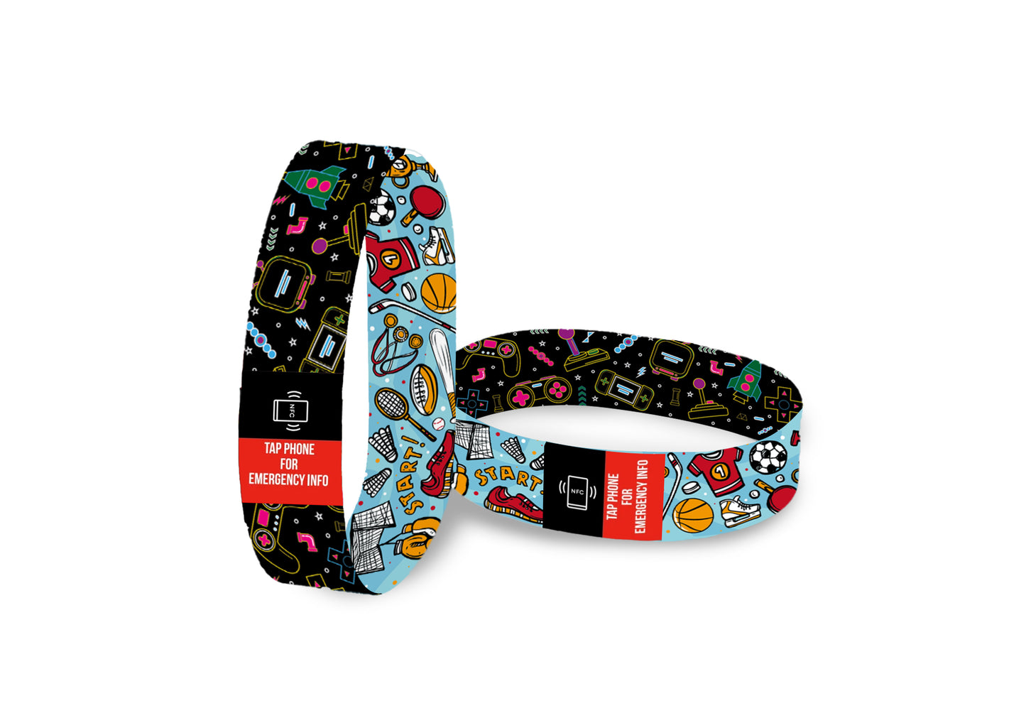 Child's Smart Medical ID Bracelet - Gamer