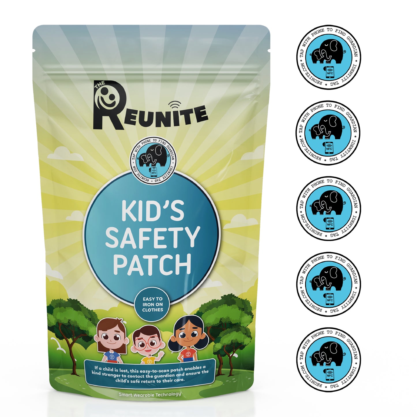Smart Medical ID Patch - Iron On Tag For Clothing