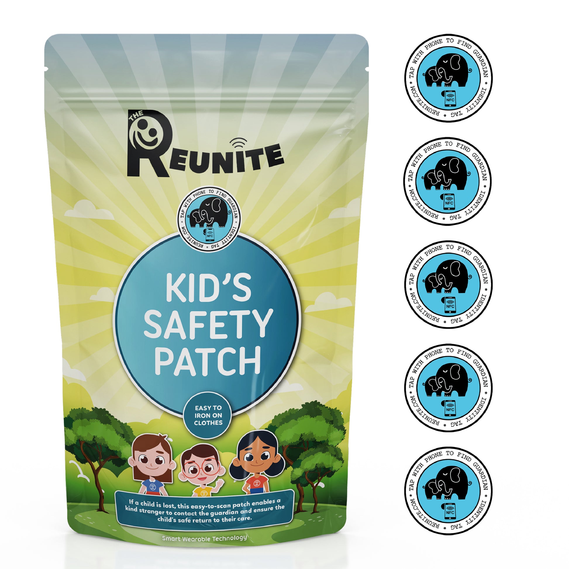 Smart Medical ID Patch - Iron On Tag For Clothing