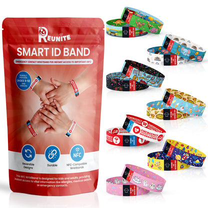 Child's Smart Medical ID Bracelet - Pink