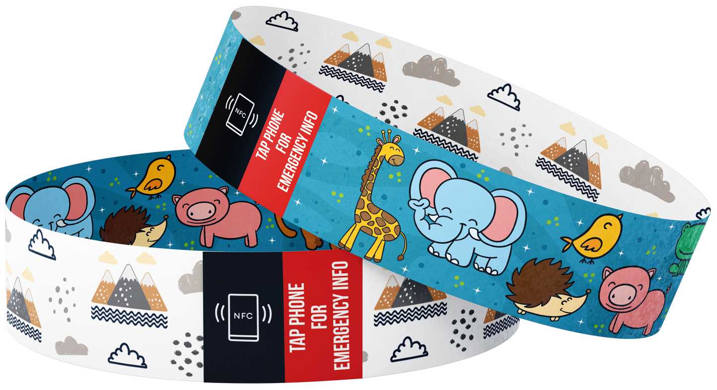 Child's Smart Medical ID Bracelet - Nature