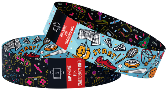 Child's Smart Medical ID Bracelet - Gamer