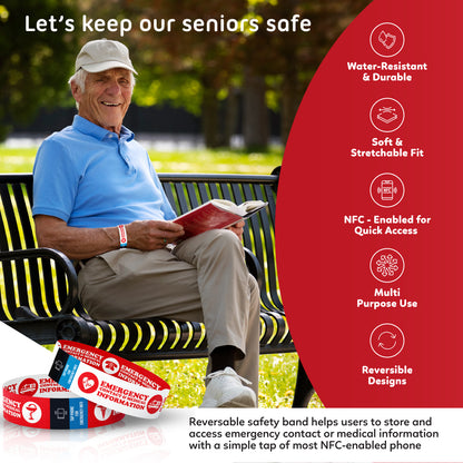 Adult's Smart Medical ID Bracelet - Emergency